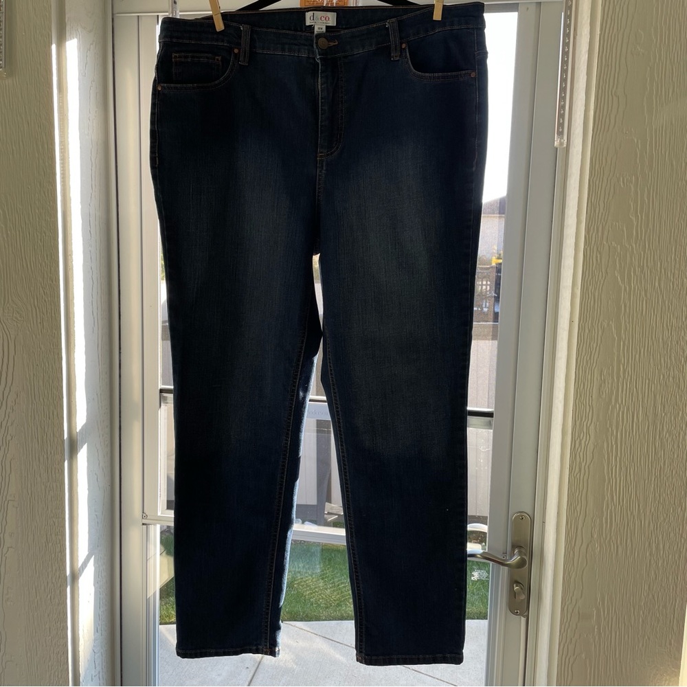 Denim & Co. blue denim. 18W. 28” inseam